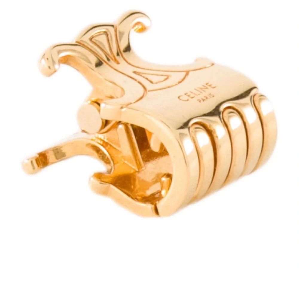 Celine Set of 3 Mini Triomphe Claws in Brass with Gold Finish and Steel - Picture 2 of 3